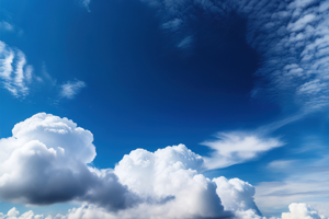 青い空と白い雲